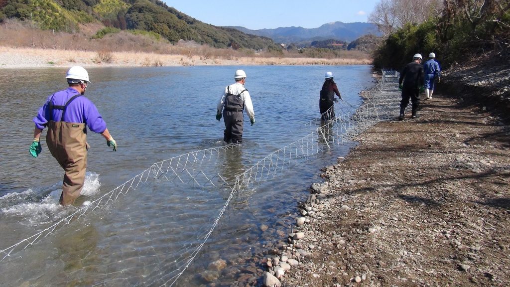 フトンカゴ設置